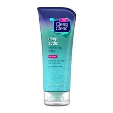 Clean  Clear Deep Action Exfoliating Facial Cleanser, Scrub  Face Wash, Pro-Vi