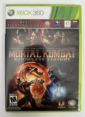 Mortal Kombat - Komplete Edition (Microsoft Xbox 360, 2012) COMPLETE