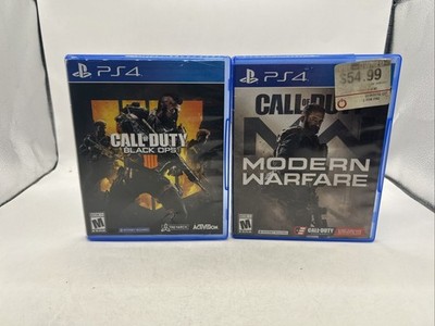 PS4 Call of Duty Modern Warfare & Call Of Duty Black Ops No Manuals Good