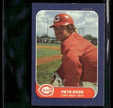 1986 Fleer Classic Miniatures #40 Pete Rose Baseball Card 3801I