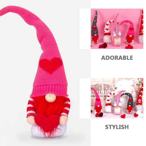Faceless Doll Office Dwarf Adorable Valentine's Day Decor - Picture 3 of 12
