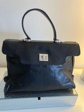 TEXIER FRANCE Classic top handle bag with twist lock