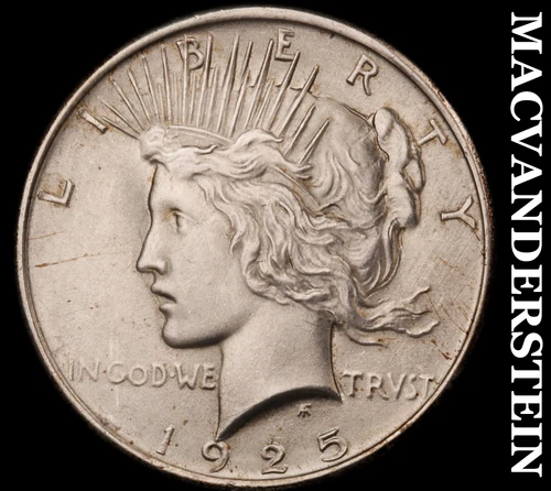 1925 Peace Dollar - Choice Gem Brilliant Uncirculated  Lustrous  #i6077
