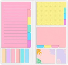Sticky Notes Set Self Stick Memo Pads for Journaling and Notebook
