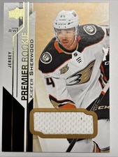 2018-19 18/19 Upper Deck Premier Jersey Rookie #78 Kiefer Sherwood Ducks