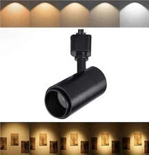 12W LED Track Light Head 5CCT Dimmable Beam Single Circuit H Track Black