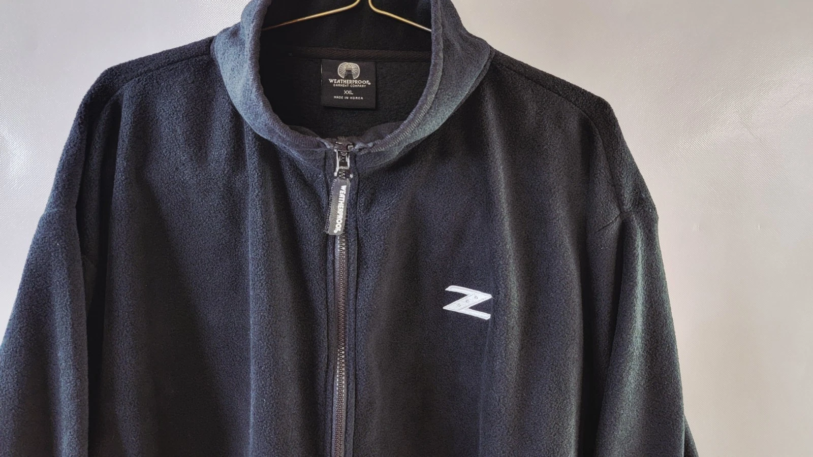Weatherproof Nissan 350Z Logo XXL Black Fleece Full Zip Jacket Sweater New NWT  image 3