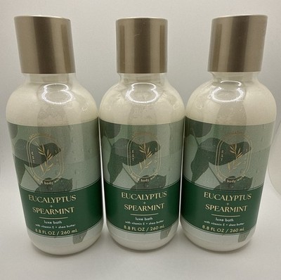 Qty 3 Bath & Body Works Aromatherapy Eucalyptus Spearmint Bath Soak