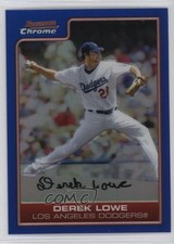 2006 Bowman Chrome Blue Refractor 125/150 Derek Lowe #107 sh7