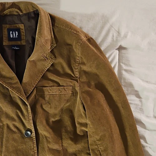 Vintage Y2k GAP Men's Brown Corduroy Blazer Jacket L image 5