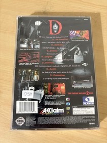 D Sega Saturn Case, Manual, 2 Discs Horror Game