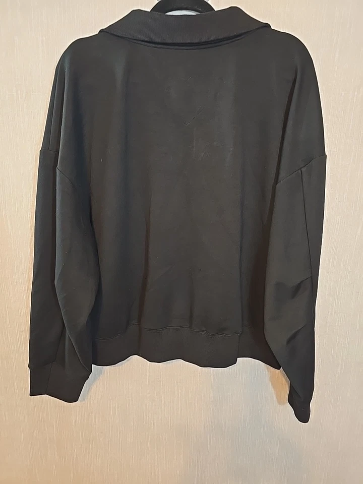 Umgee Negro 1/4 Cremallera Jersey Chaqueta Ligera Talla XL Foto 3 de 4