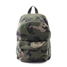 Valentino Canvas Backpack Men Green One Size
