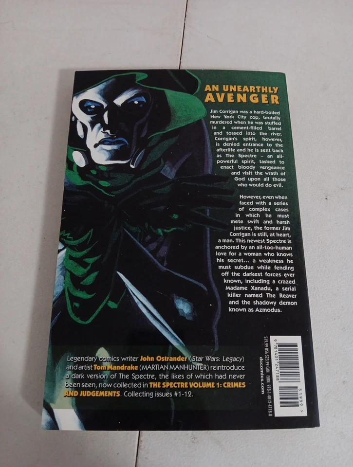 The SPECTRE VOL 1 罪犯和法官 OSTRANDER MANDRAKE TPB 非常罕见 OOP HTF — 第 2/4 张图片