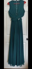 Lulus Emerald Green Vivid Imagination Cutout Maxi Dress Size L