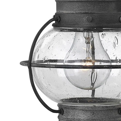 Hinkley Cape Cod 14" High Aged Zinc Outdoor Wall Light - Picture 5 of 8