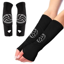 Volleyball Arm Sleeves Forearm Protection Pads Thumb Hole, Youth Teen Girl Boy