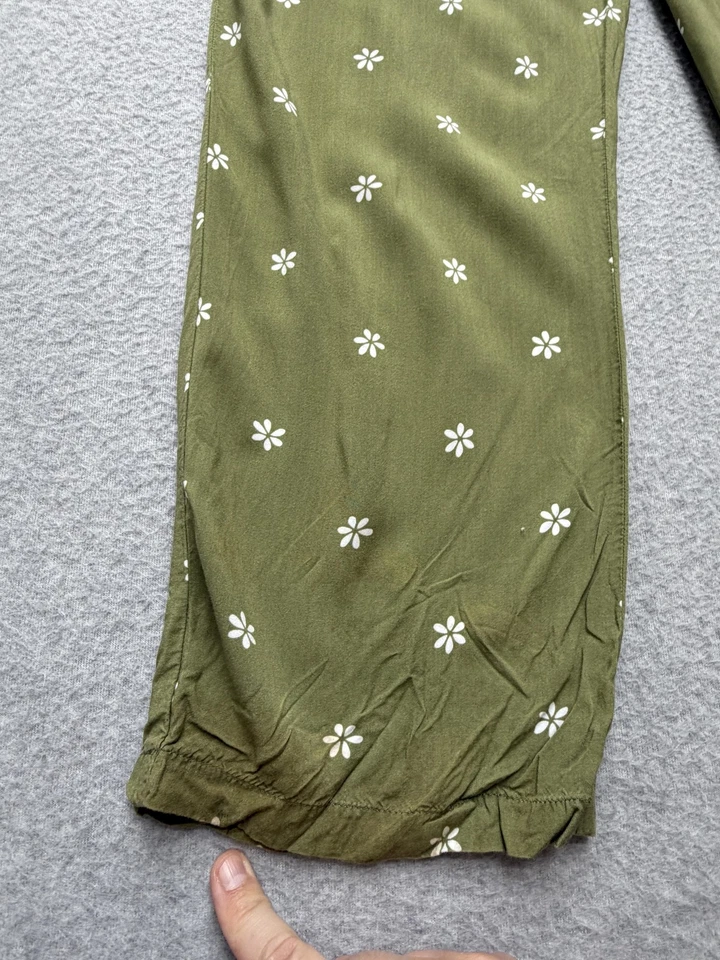 Mono J.Crew Crewcuts Niñas 10 Verde Calado Margarita Floral Volantes Correas Boho Foto 2 de 4