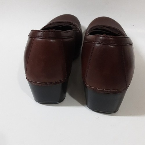 -Zuecos Dansko Tida Cuero Marrón Mujer 37 Sin Cordones Oficina Informal Y2k - Imagen 6 de 12