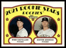 2021 Topps Heritage 2021 Rookie Stars - Rockies - Ashton Goudeau/Ryan Castellani