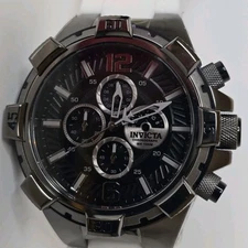 Invicta Aviator Chronograph Watch Gunmetal White Mens' 50.5mm 42077