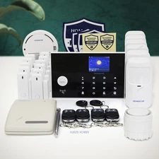 HOMSECUR Wireless&Wired 4G/GSM WIFI Home House Alarm System+6*PIR+Door Sensor
