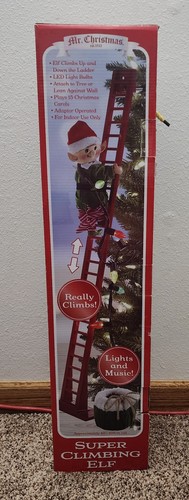 Mr. Christmas Super Climbing Elf Lights And Music Plays 15 Carols 43" Tall - Picture 8 of 10
