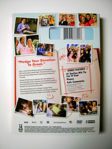 GREEK Chapter Three Chapter 3 College Fraternity Sorority ABC Series on DVD New - Picture 2 of 2