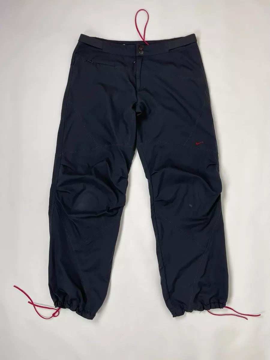 Nike Vintage y2k baggy Nike fit black track pants swoosh