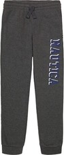 Nautica BOLD COAL HEATHER Boys' Fleece Pull-on Jogger Sweatpant, US 10-12