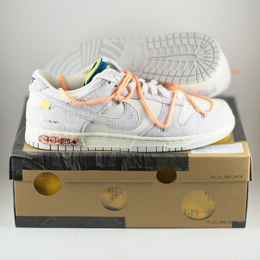 OFF WHITE X NIKE Nike x Off White Dunk Low lotto 19 di 50 taglia 11 uomo Dear Summer NUOVE DJ0950 119