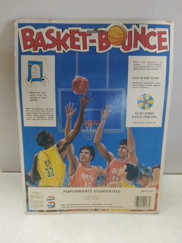 Juego de cartón de rebote de baloncesto 1986 vintage de Smethport Specialty Co. modelo 186-3 - Imagen 8 de 8
