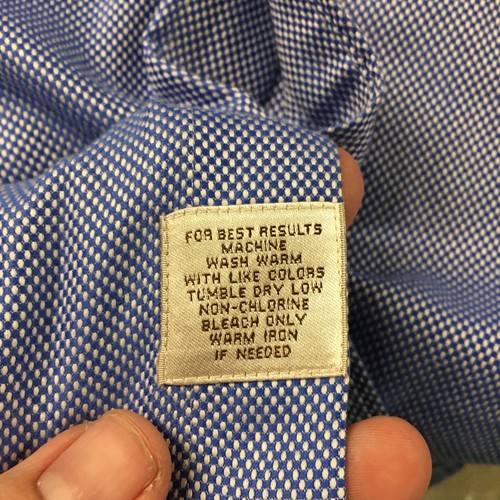 Peter Millar Button Down Shirt Mens XL Blue Cotton Long Sleeve Collared Casual - Picture 15 of 17