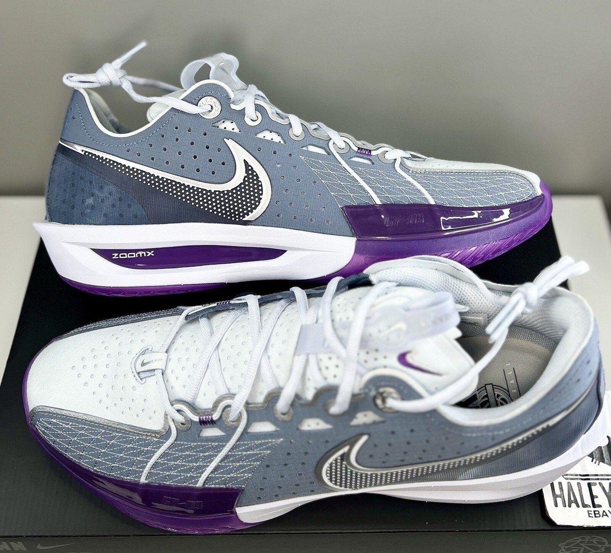 新品 NIKE AIR ZOOM G.T. CUT3 PURPLE 29cm Nike GT Cut 3 Court Purple Field Purple Wild Violet Ink (GS