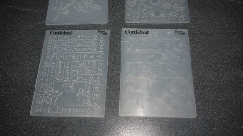 Cuttlebug emboss plates bundle x 4 - Picture 2 of 3