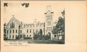 1905-WORCESTER-MASS-POLYTHECHNIC-INSTITUTE-POSTCARD-KK2