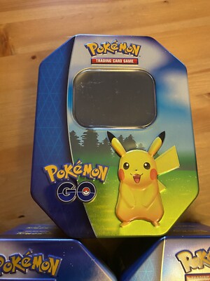 EMPTY* Pokémon Go Tin Set Of 3 Pikachu Blissey & Snorlax *No Packs