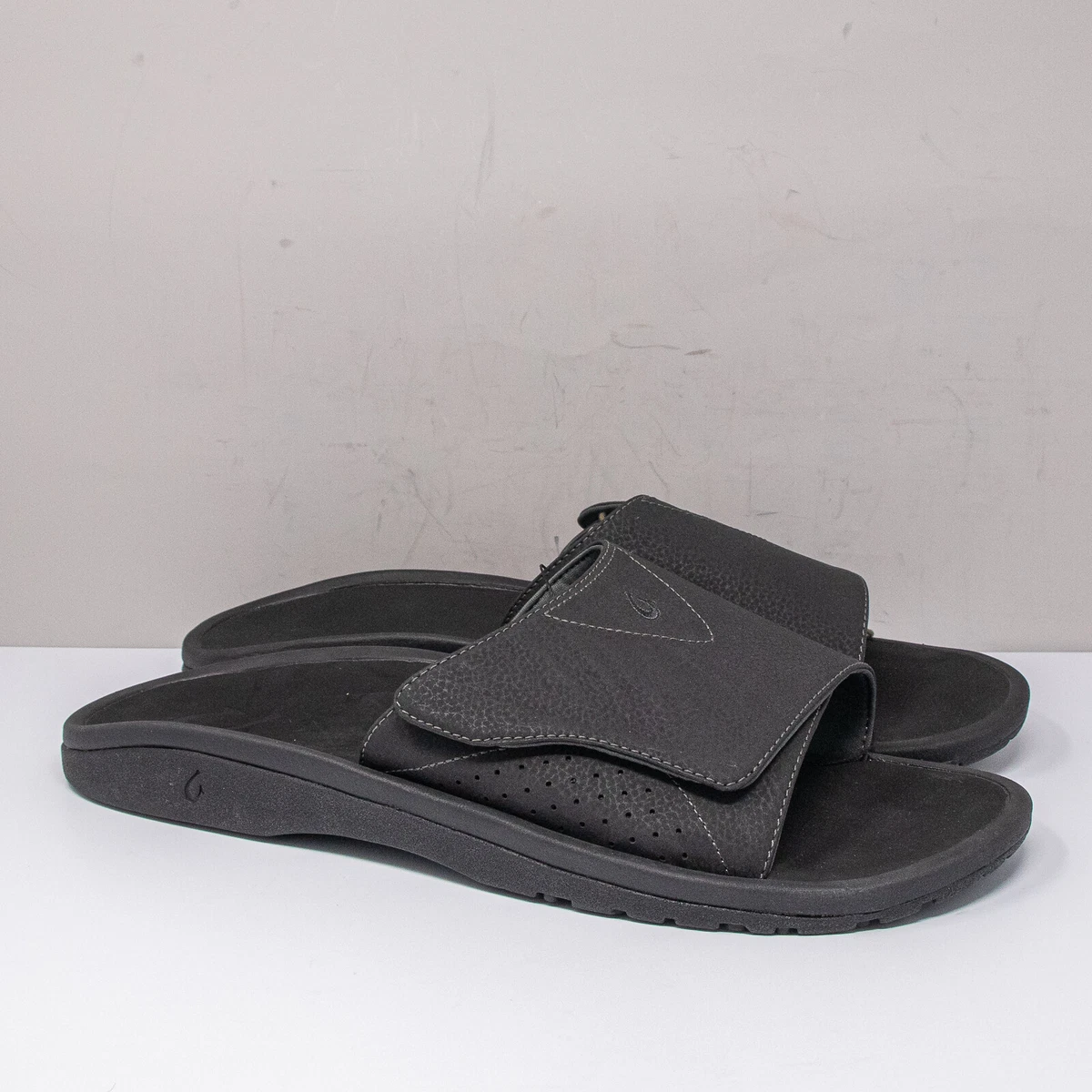 OluKai Slide Black Sandals for Men for sale | eBay display picture 1