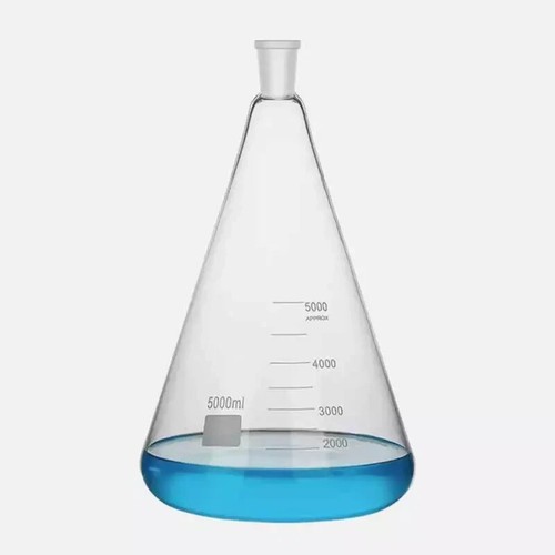 5000ml 24/29 Lab Glass Erlenmeyer Flask 5L Conical Bottle W/A Little Air-bubble - Picture 3 of 7
