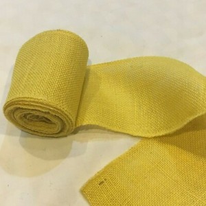 10 inch yellow burlap roll