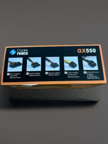 Cooler Power GX550 eXtreme 550W ATX 80 plus Power Supply with 6pin 8pin PCIe - Picture 3 of 4