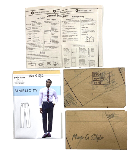 Simplicity 9043 Mimi A Style Sewing Pattern for Men's Pants Size 44-52 NEW UNCUT - Picture 6 of 7