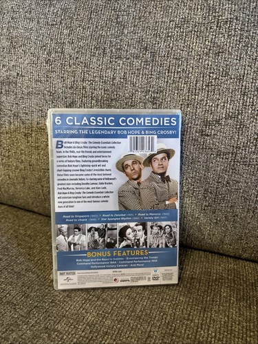 BOB HOPE AND BING CROSBY 6 Classic Movies Comedy Essentials Collection DVD NEW - Picture 2 of 7