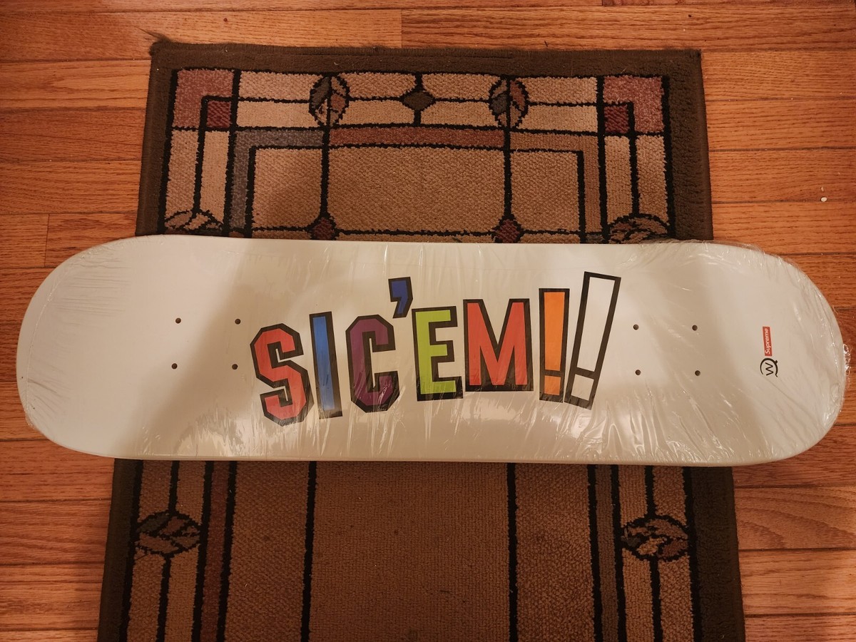 Supreme x WTAPS 'Sic 'Em' Skateboard Deck FW21 Drop for sale Supreme x WTAPS 'Sic 'Em' Skateboard Deck FW21 Drop for sale