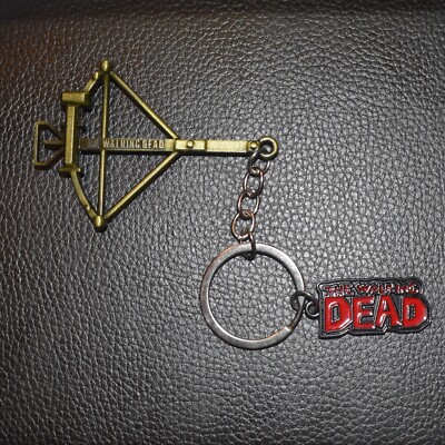 The Walking Dead Key Ring Keychain Travel Dangle Daryl Dixon Crossbow  UK