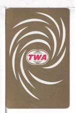 Single Airline Playing Card "Trans World, TWA 104 C" Chan/Mertens #, Stand