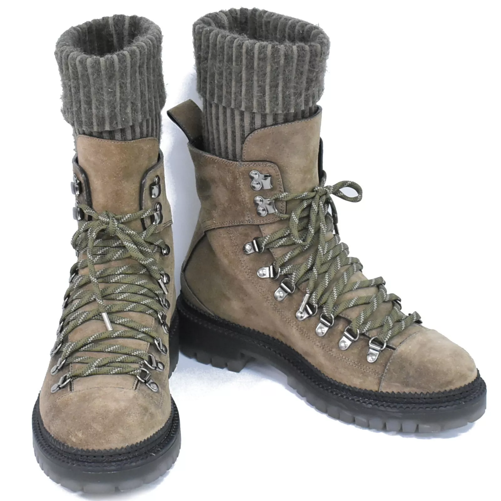 Bottes en daim marron kaki homme Jimmy Choo Devin #42