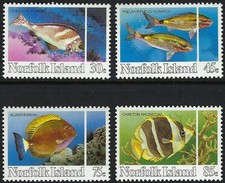 1984 Norfolk Island SG# 334-337 Reef Fish set of 4 Mint MUH MNH