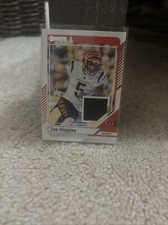 2024 PANINI DONRUSS TEE HIGGINS DTH-THI THREADS NFL PLAYERS TAG PRIME PATCH 1/1