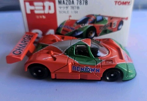 TOMICA 34 - MAZDA 787B 1991 LE MANS WINNER ORANGE NEAR MINT VHTF BOX GOOD JAPAN - Picture 4 of 13